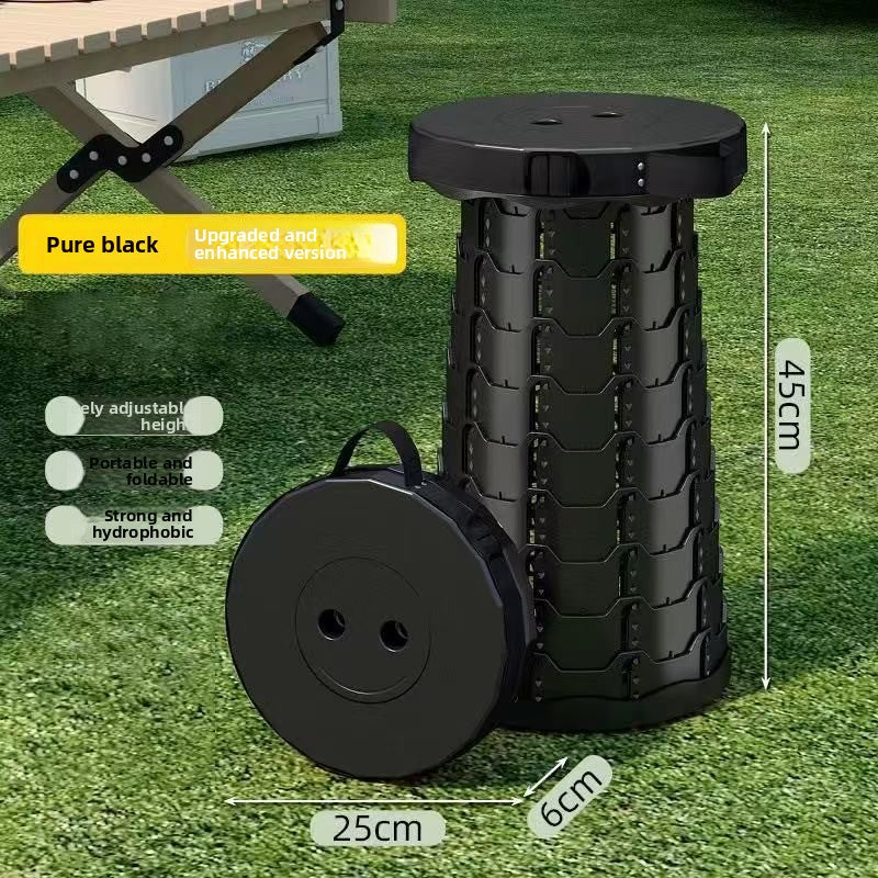 Portable Retractable Folding Stool – Lightweight & Durable