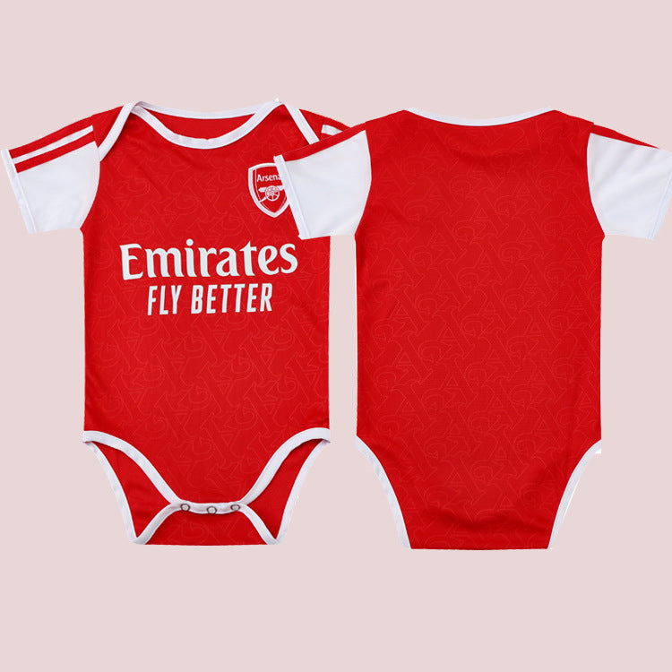 Bamboo Fiber Baby Football Jumpsuit – Soft Breathable Sports-Themed Romper (5–18 Months)