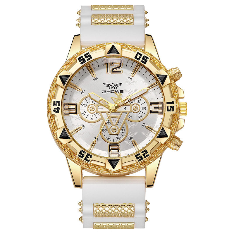 Men’s Quartz Watch – Mechanical-Style Dial Alloy Wristwatch