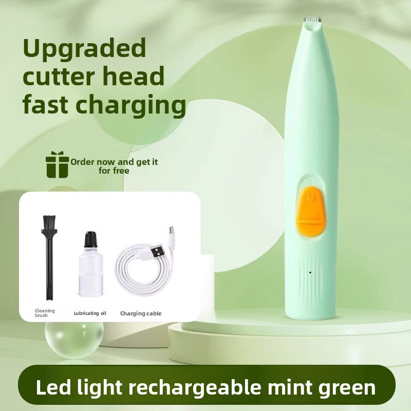 Rechargeable Pet Hair Clipper – Compact & LED-Equipped
