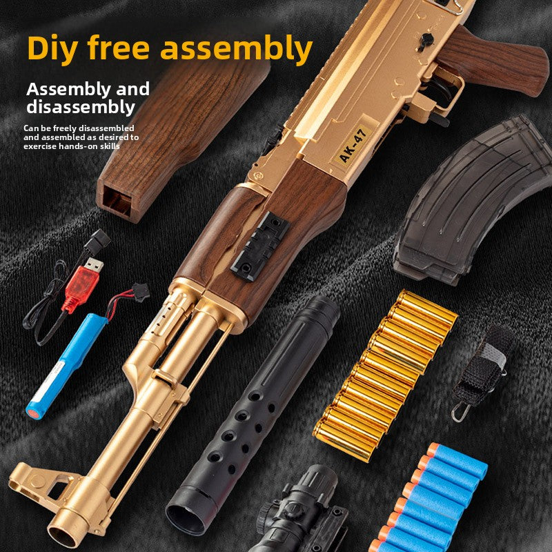 Electric Toy Gun with Motorized Firing and Shell Ejection