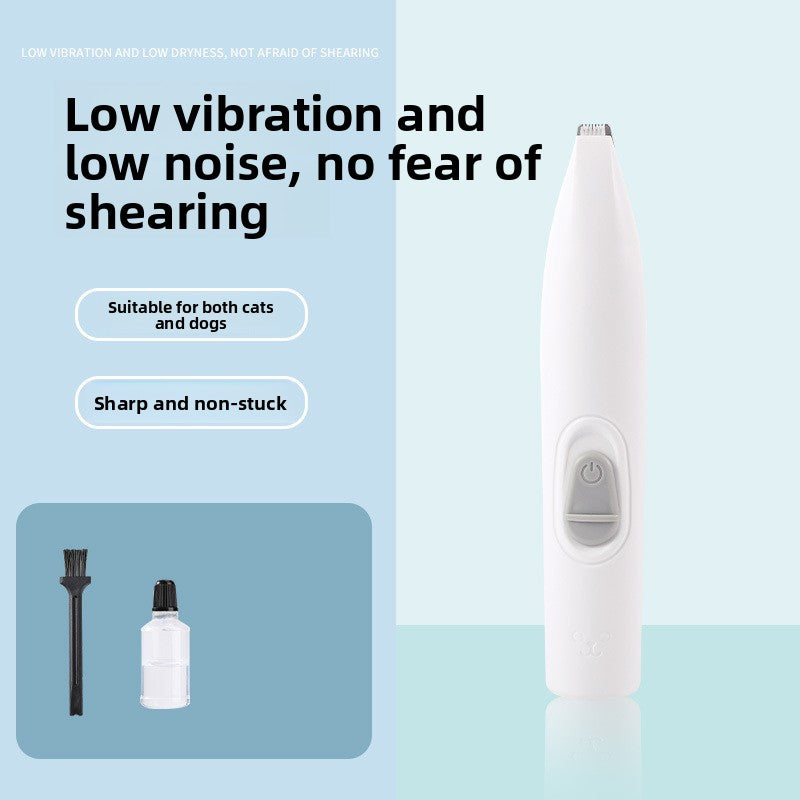 Rechargeable Pet Hair Clipper – Compact & LED-Equipped