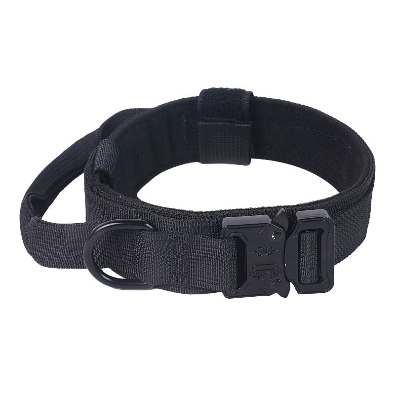 Tactical Dog Collar & Leash – Adjustable Nylon Set for Large Dogs
