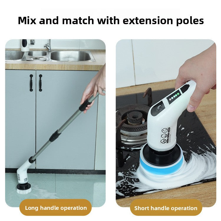 Electric Spin Cleaning Brush – Cordless Bathroom Scrubber with Multiple Heads