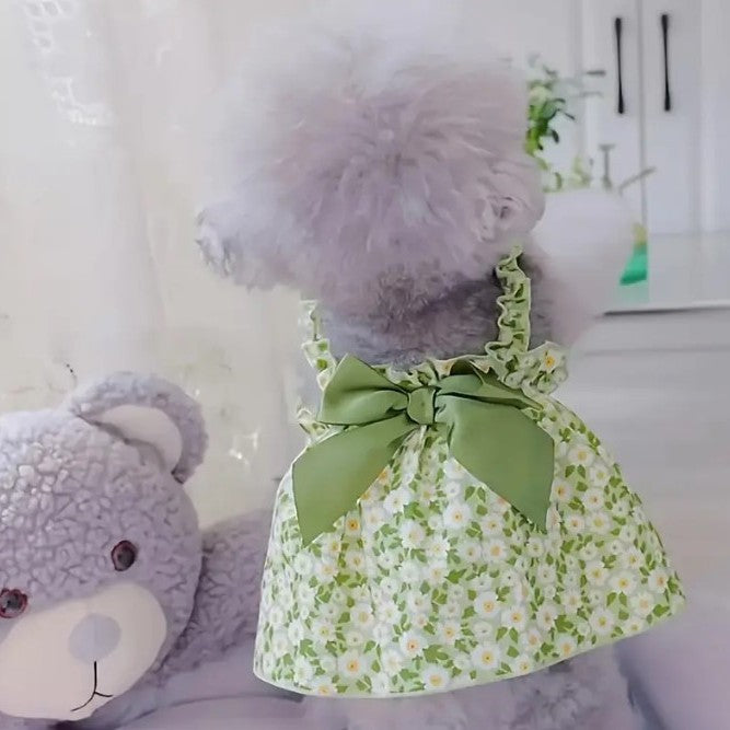 Daisy Dog Dress – Lightweight Cotton Pet Dress for Small Dogs