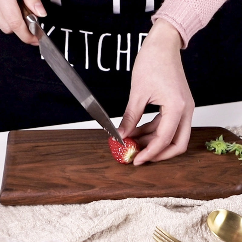 Black Walnut Cutting Board – Rustic Wooden Serving & Chopping Board