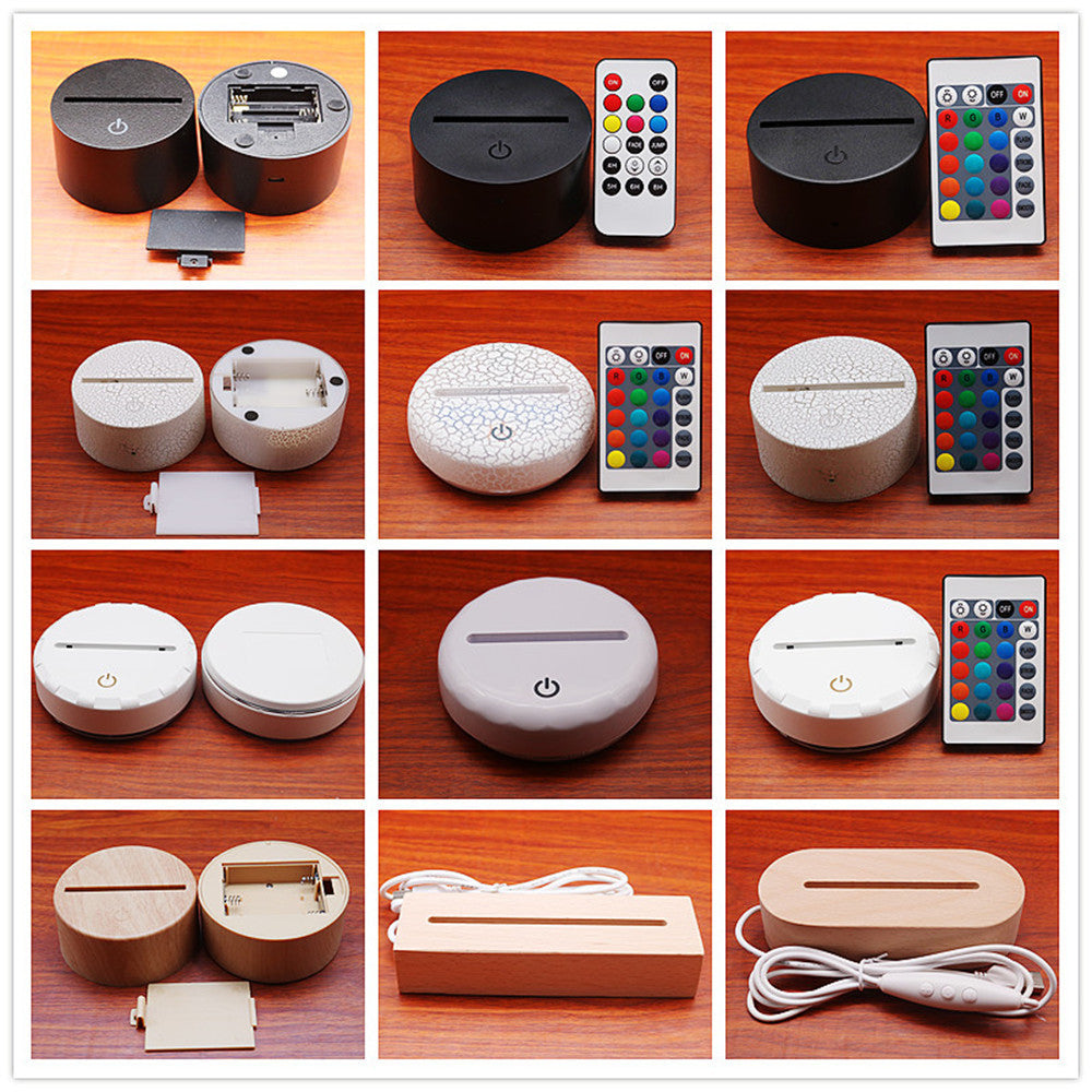 3D LED Night Light – Touch Control Multi-Color Acrylic Twist Knot Lamp (USB Powered)