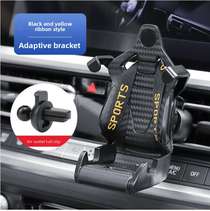 360° Racing Seat Car Phone Holder – Universal Dashboard Mount