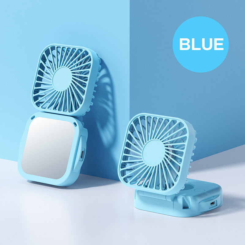 Portable USB Rechargeable Neck Fan – Foldable Hands-Free Mini Cooling Fan