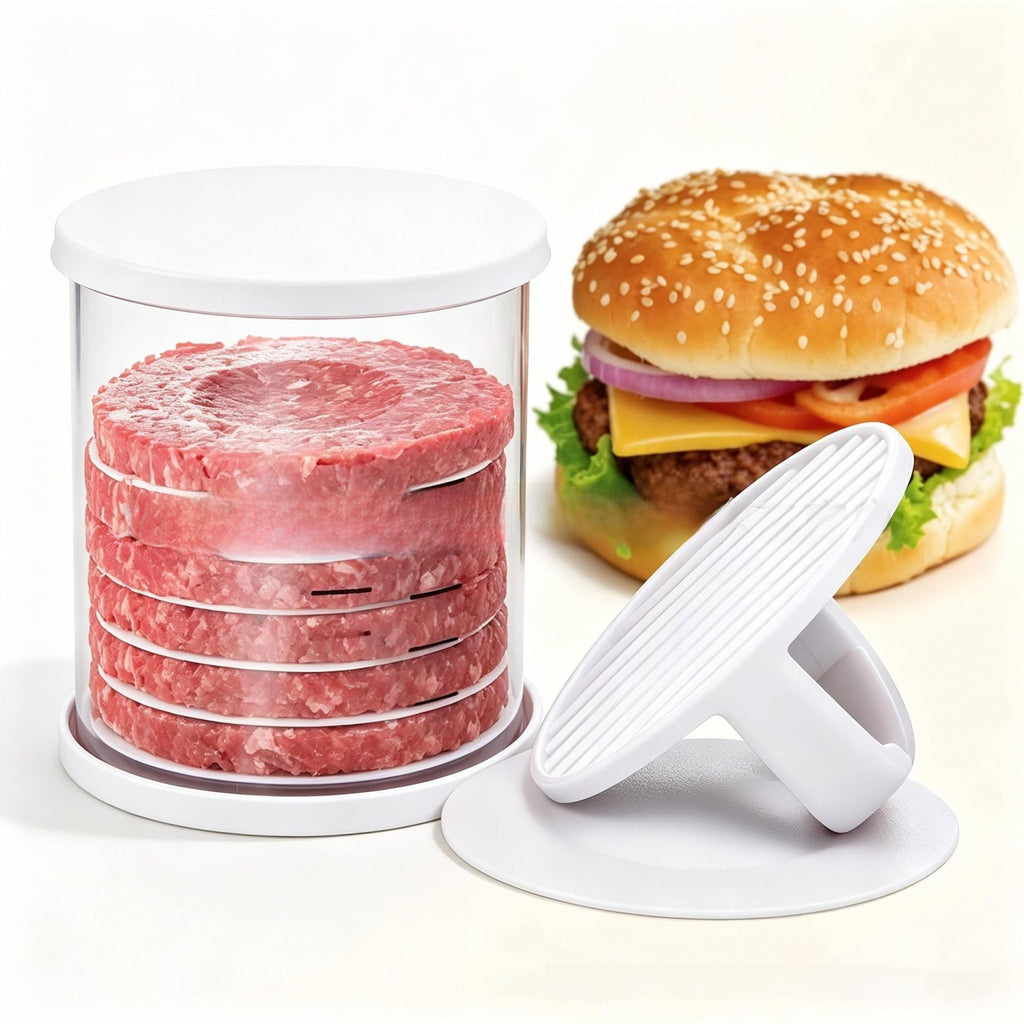 Multi-Layer Hamburger Patty Maker – Stackable Burger Press