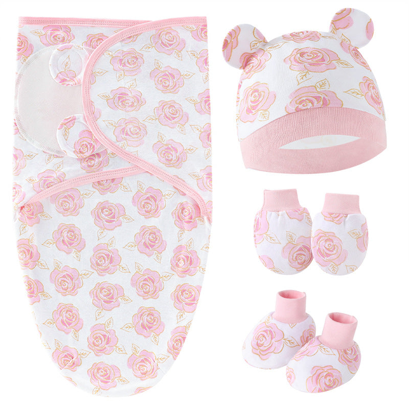 100% Cotton Baby Swaddle Sleeping Bag – Cocoon Style Newborn Wrap (0–12 Months)