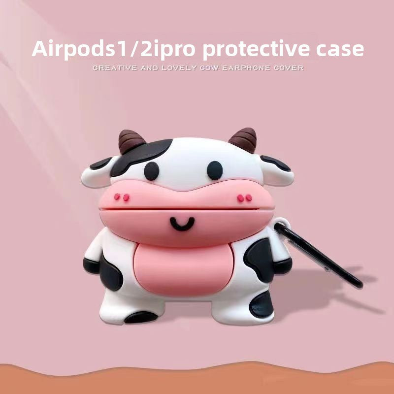 3D Cartoon AirPods Case – Full Coverage Silicone Protective Cover