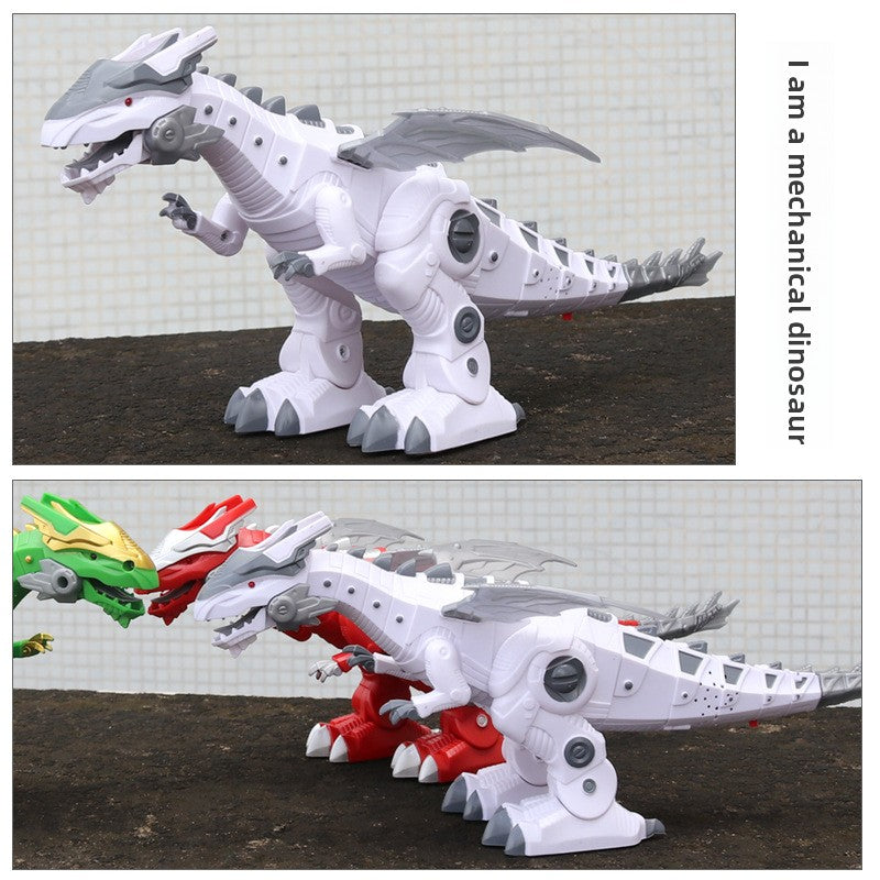 Interactive Walking Dinosaur Toy with Lights & Movable Mouth