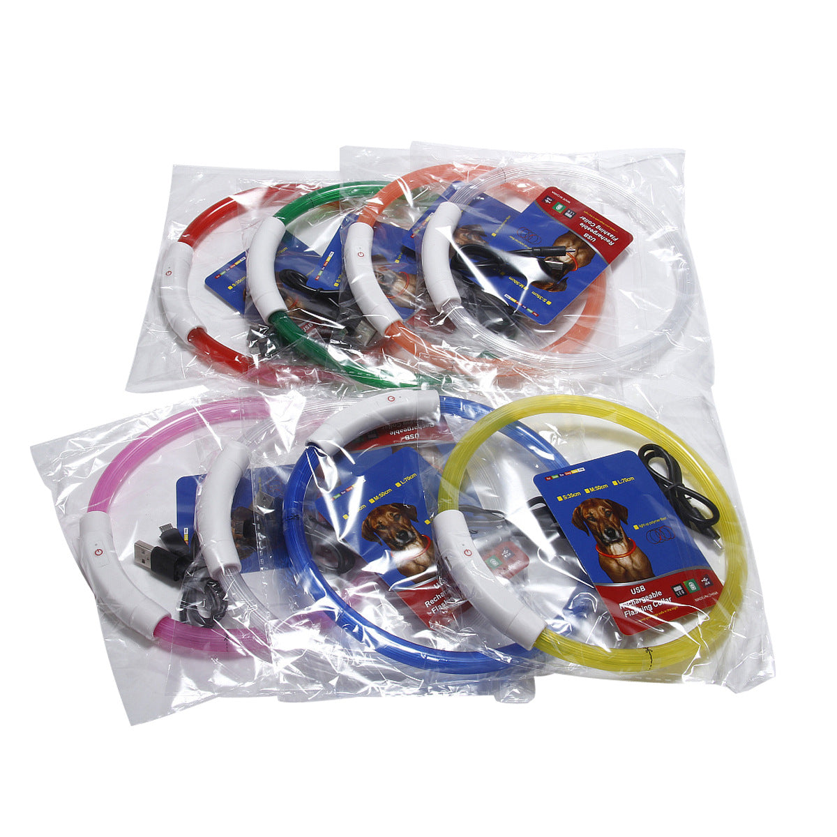 Rechargeable LED Pet Collar – Safe Nighttime Walking