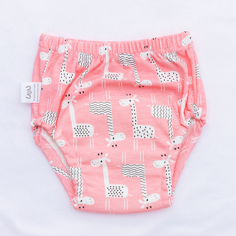 Reusable Cotton Training Pants – 6-Layer Washable Cloth Diaper for Toddlers (Ages 1–3)