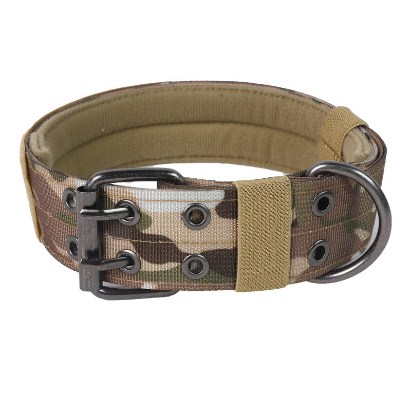 Tactical Dog Collar & Leash – Adjustable Nylon Set for Large Dogs