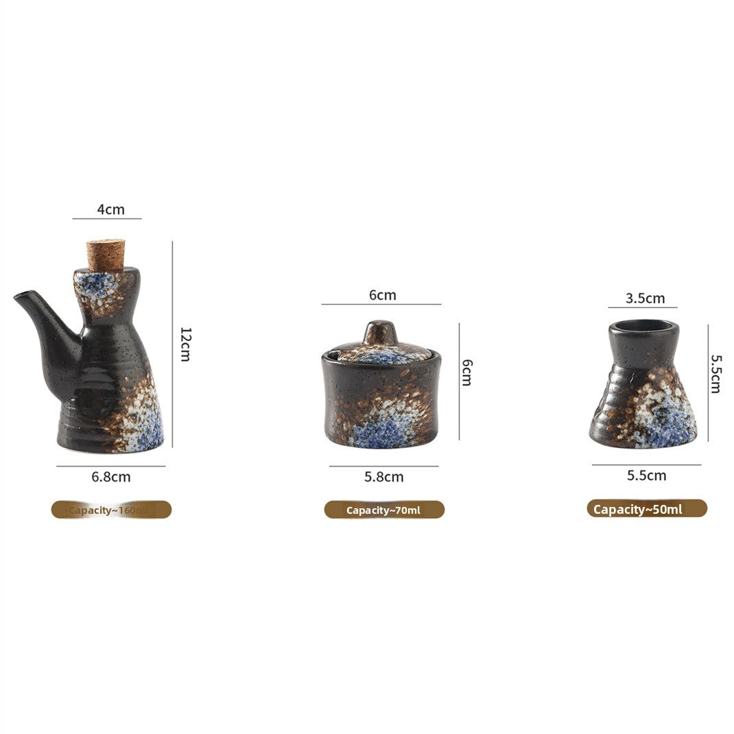 Japanese Ceramic Seasoning Set – Elegant Dining Tableware