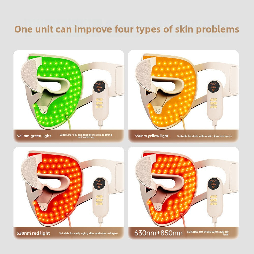 LED Photon Therapy Face Mask – 4-Mode Rechargeable Light Therapy Beauty Device
