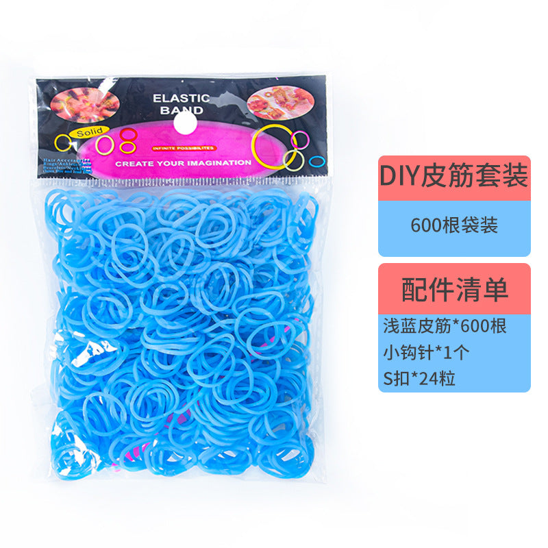 DIY Rubber Band Bracelet Kit – Colorful Weaving Craft Set for Kids