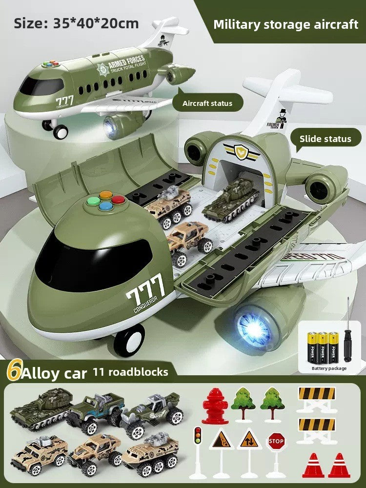 Multifunctional Traffic Adventure Playset with Vehicles & Road Signs