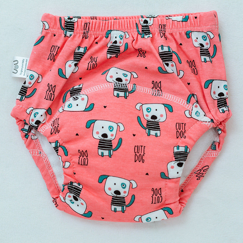 Reusable Cotton Training Pants – 6-Layer Washable Cloth Diaper for Toddlers (Ages 1–3)