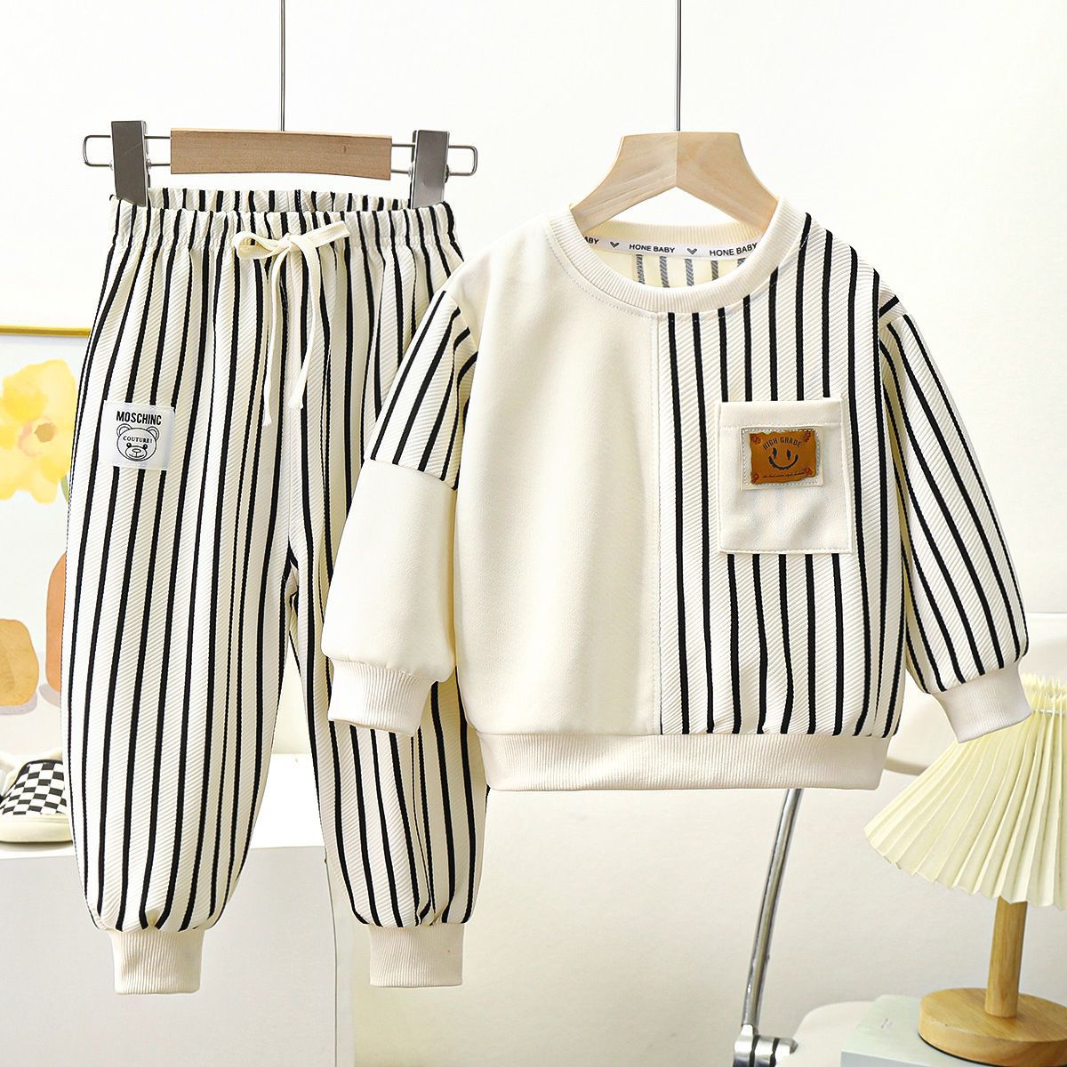 Kids Contrast Color Two-Piece Set