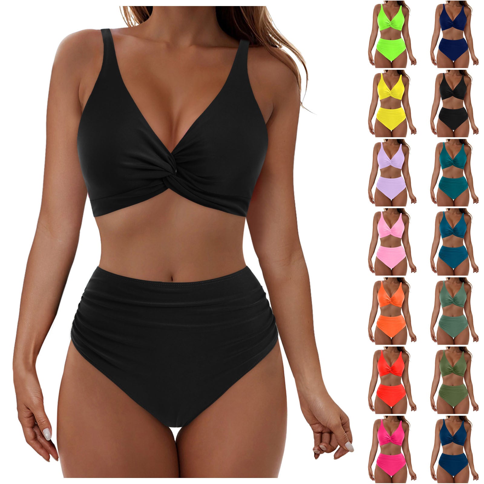 Women’s Two-Piece Swimsuit Set – Stretch Bikini with Built-In Padding