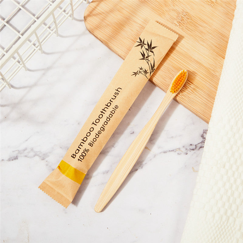 Bamboo Toothbrush – Eco-Friendly Soft Bristle Biodegradable Toothbrush