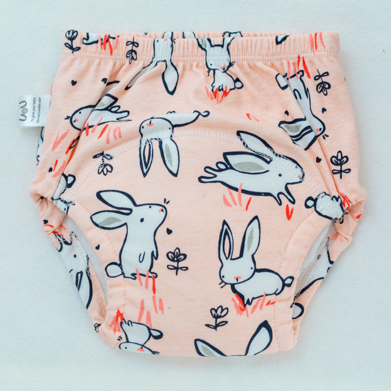 Reusable Cotton Training Pants – 6-Layer Washable Cloth Diaper for Toddlers (Ages 1–3)