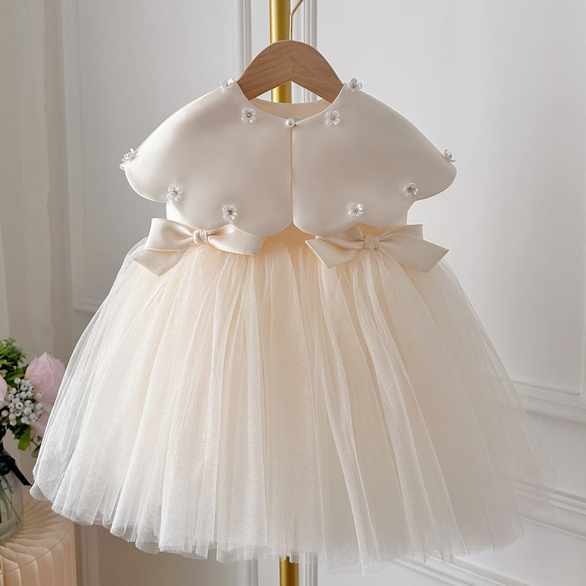 Girls Princess Tutu Dress with Elegant Shawl – Formal Party & Celebration Dress