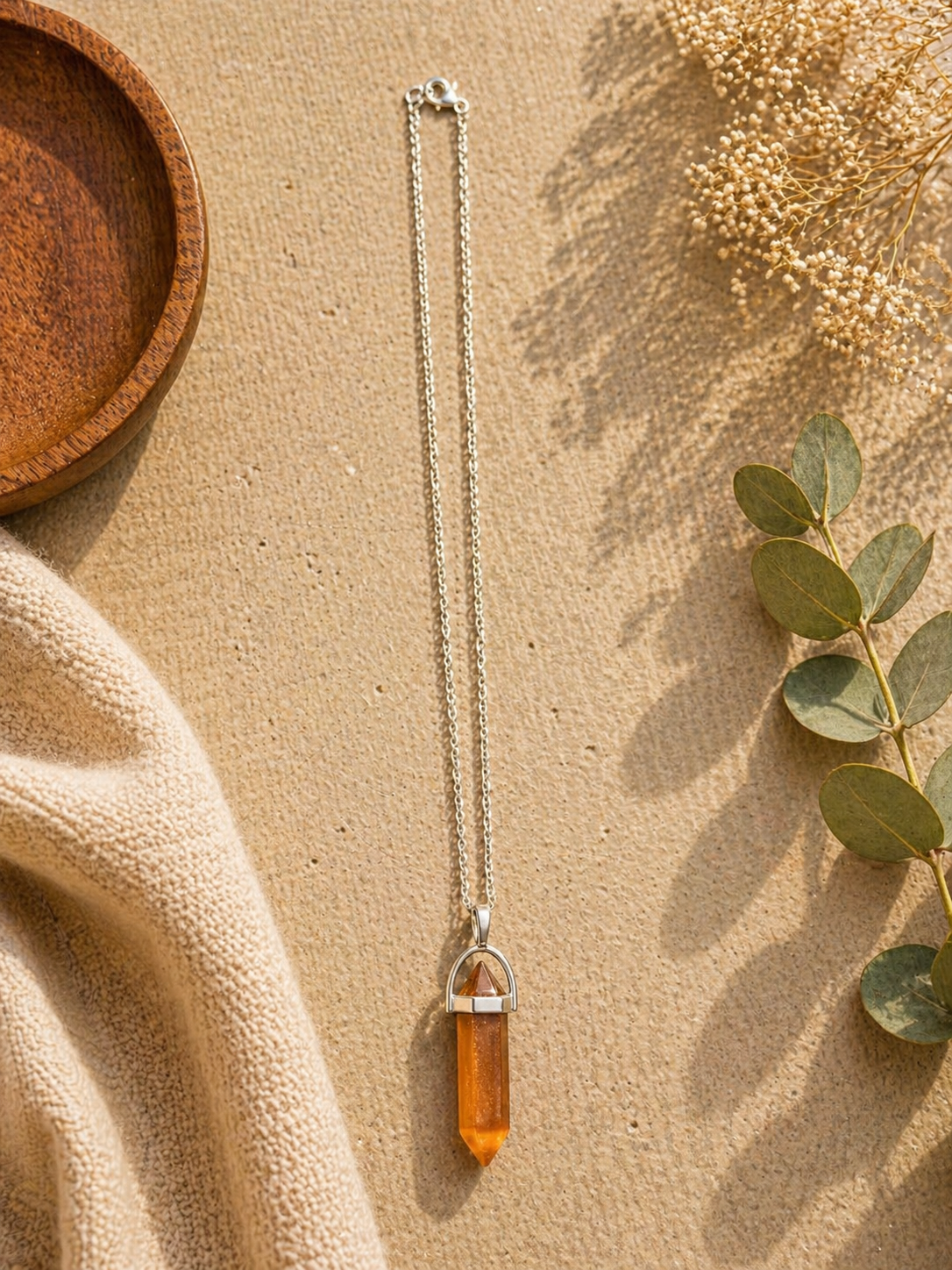 Brown Aventurine Crystal Necklace – Natural Energy & Confidence Pendant