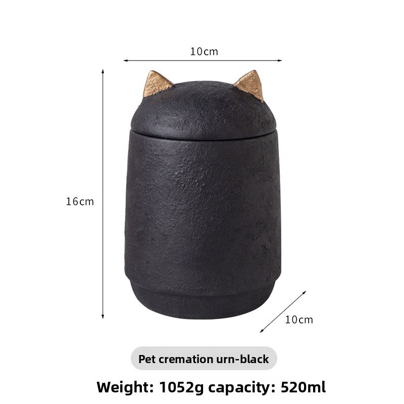 Pet Memorial Urn – Handcrafted Cement Keepsake for Ash Storage