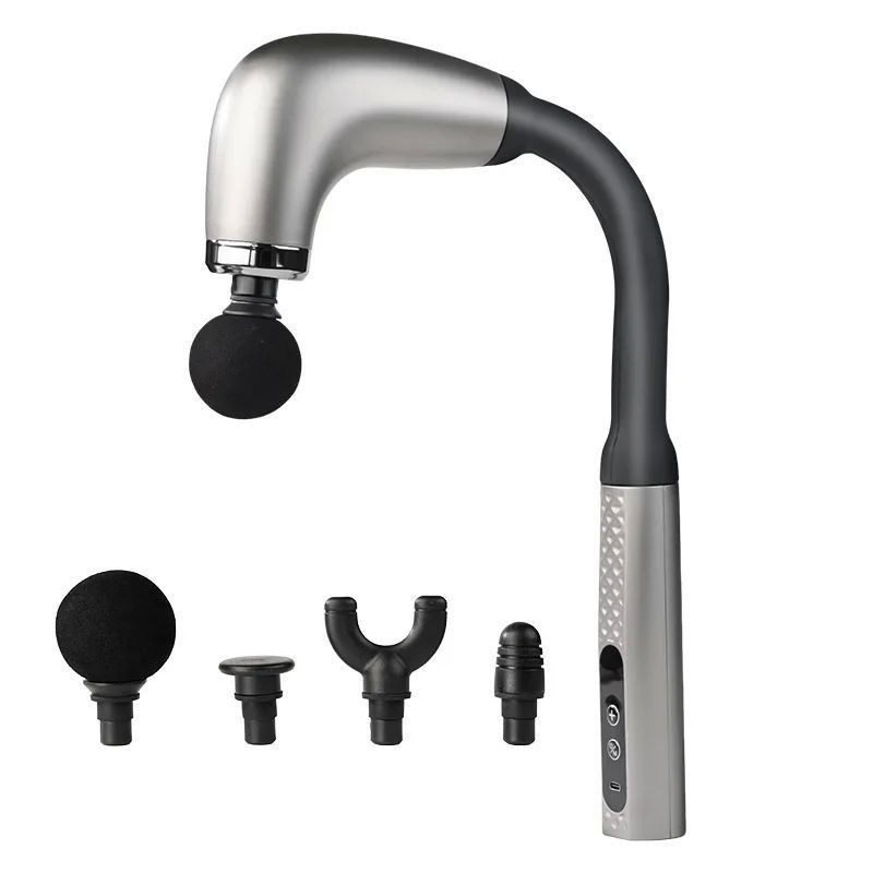 Portable Electric Massage Gun – Rechargeable Muscle Relief Fascia Gun with Multiple Attachments