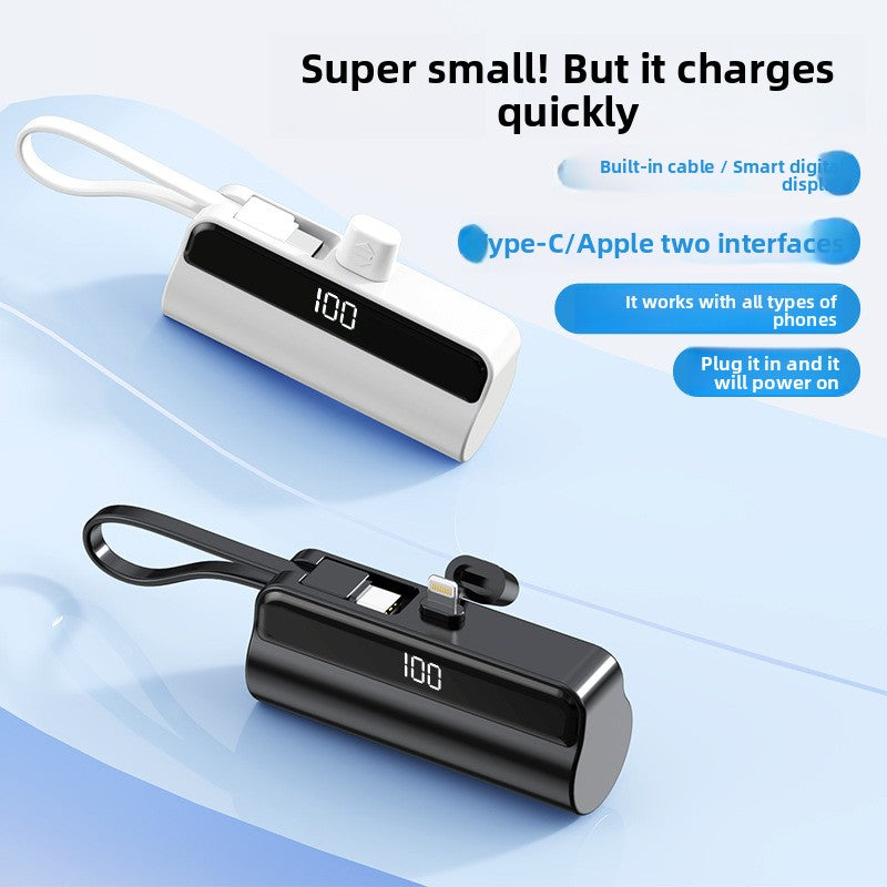 Mini Capsule Power Bank – 20W Fast Charging Portable Battery