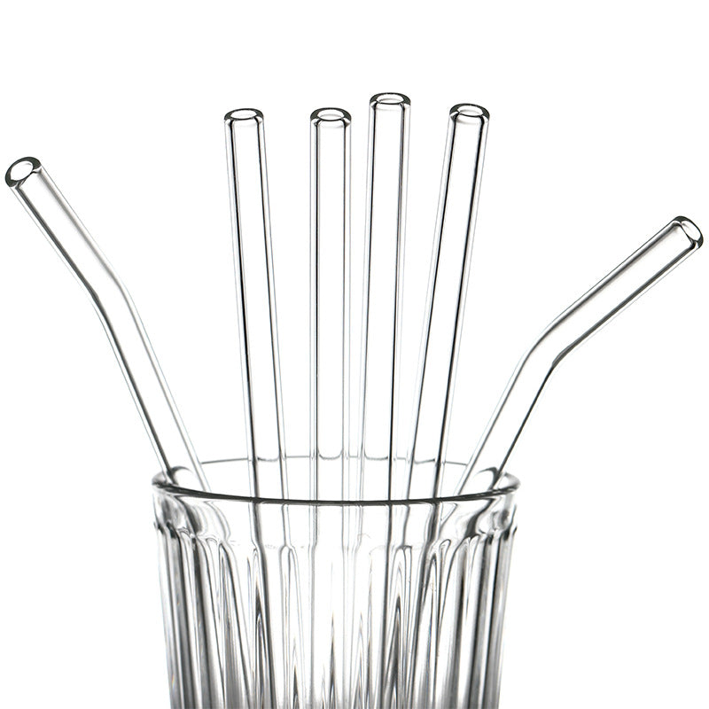 Reusable Glass Straws – Eco-Friendly & Heat-Resistant