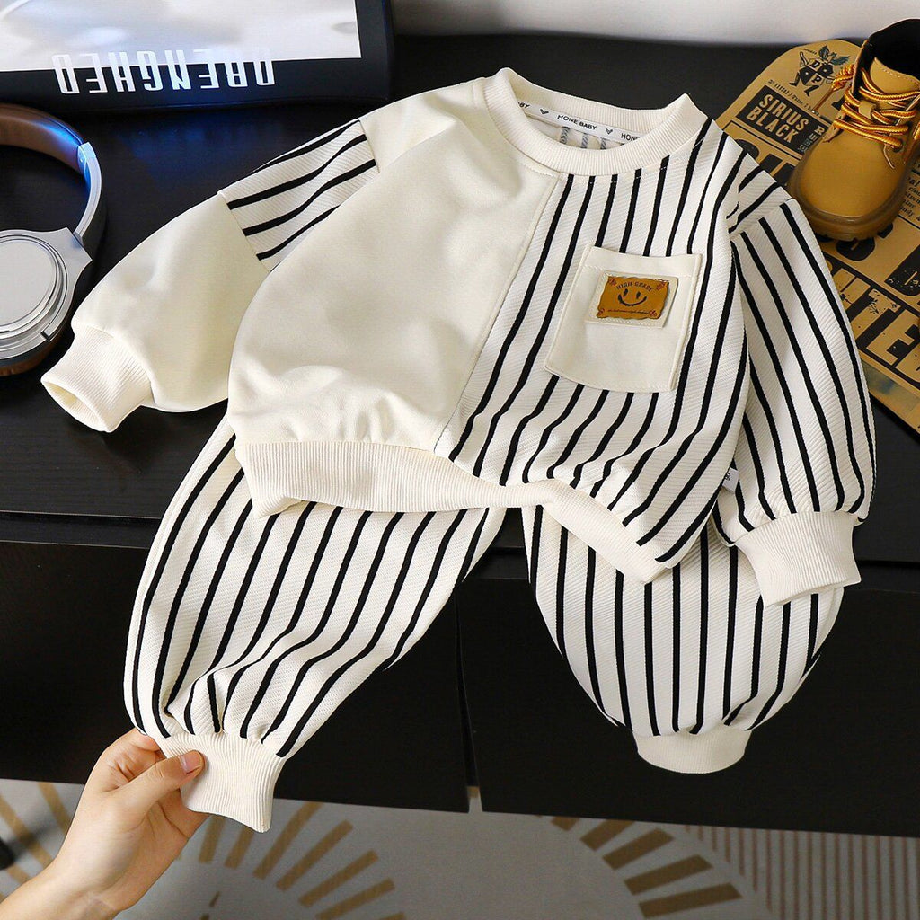 Kids Contrast Color Two-Piece Set