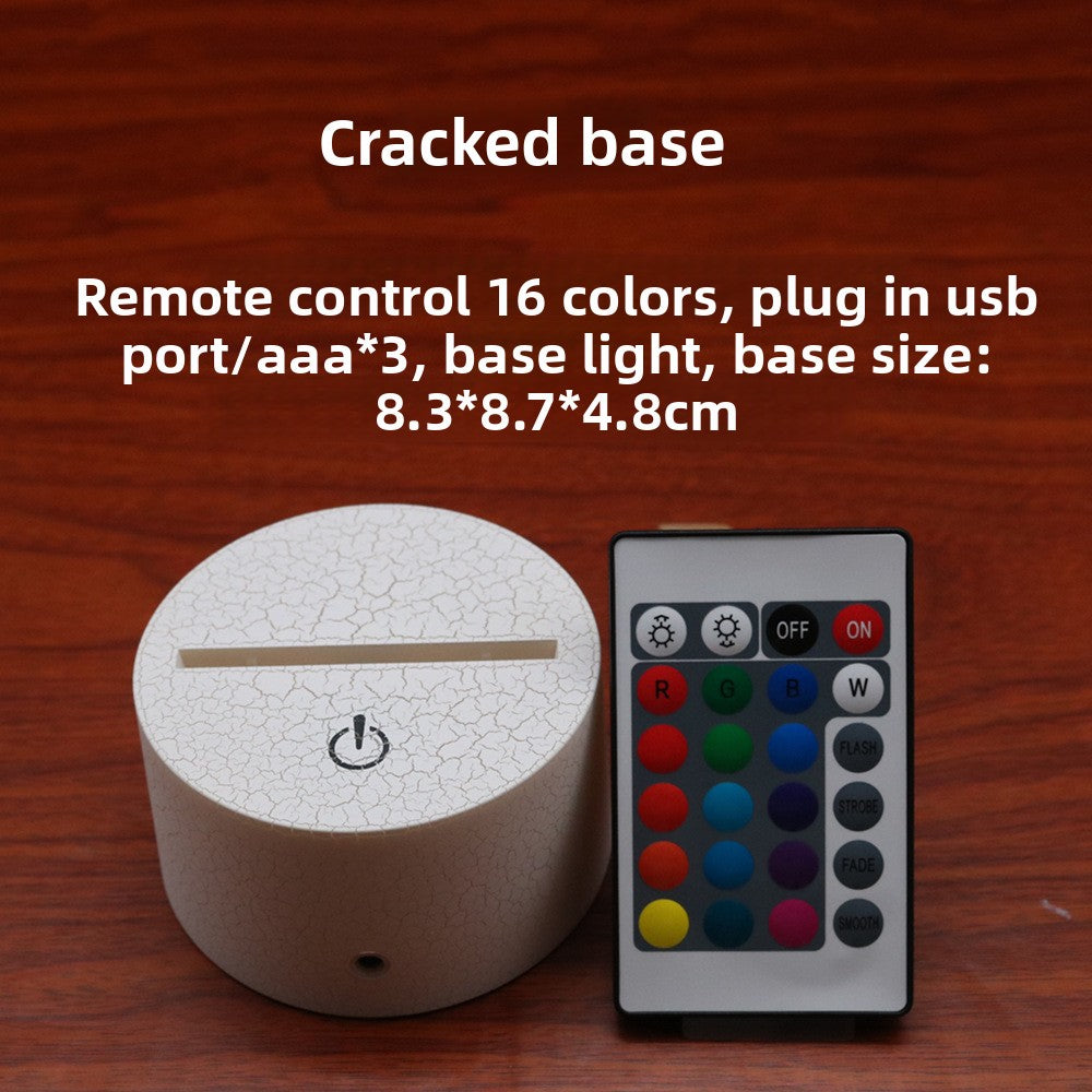 3D LED Night Light – Touch Control Multi-Color Acrylic Twist Knot Lamp (USB Powered)