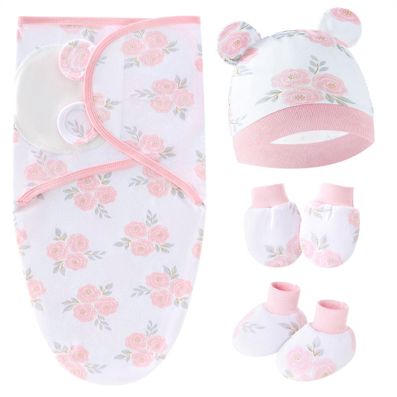 100% Cotton Baby Swaddle Sleeping Bag – Cocoon Style Newborn Wrap (0–12 Months)