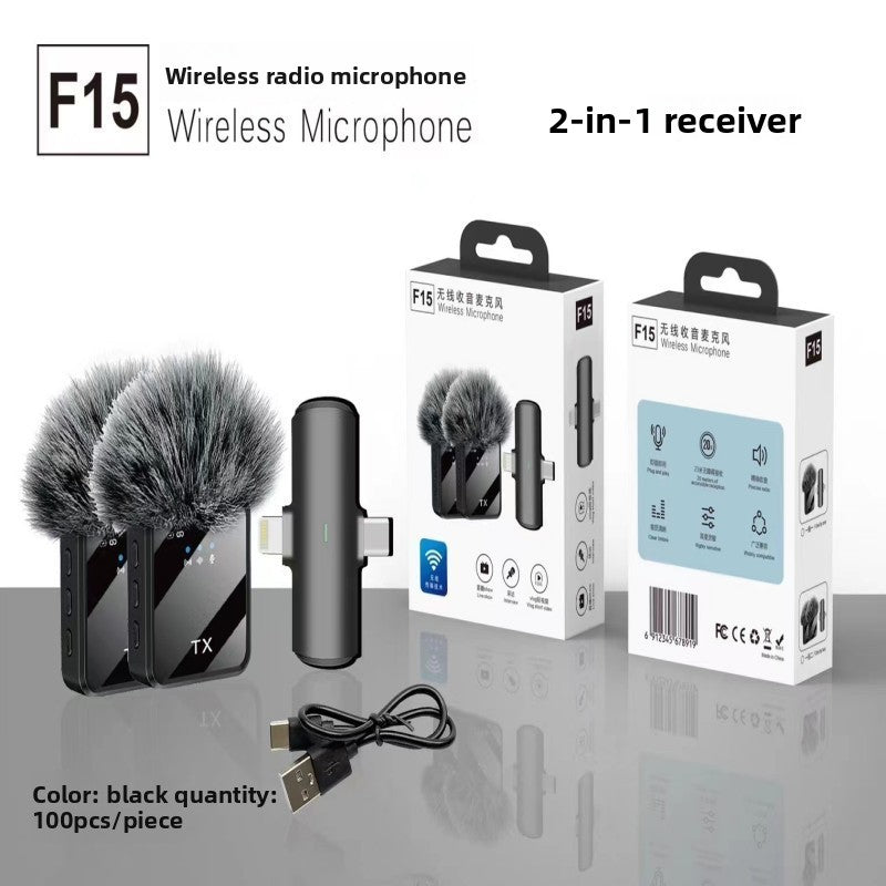 Wireless Bluetooth Microphone – Portable Noise Reduction Mic for Streaming, Recording & Video