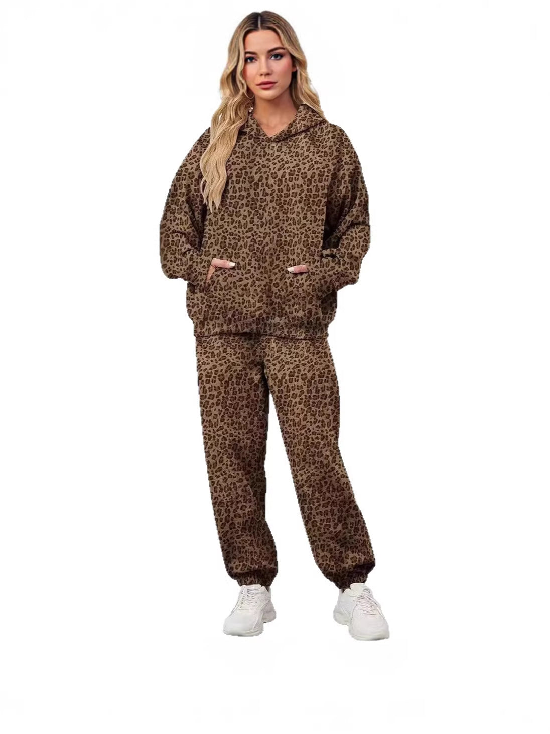Fleece-Lined 3D Printed Hoodie & Pants Set – Unisex Casual Tracksuit