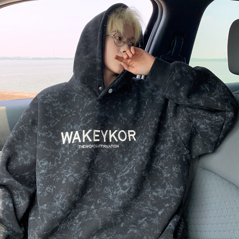 Heavyweight Tie-Dye Hooded Sweatshirt – Fleece-Lined Pullover