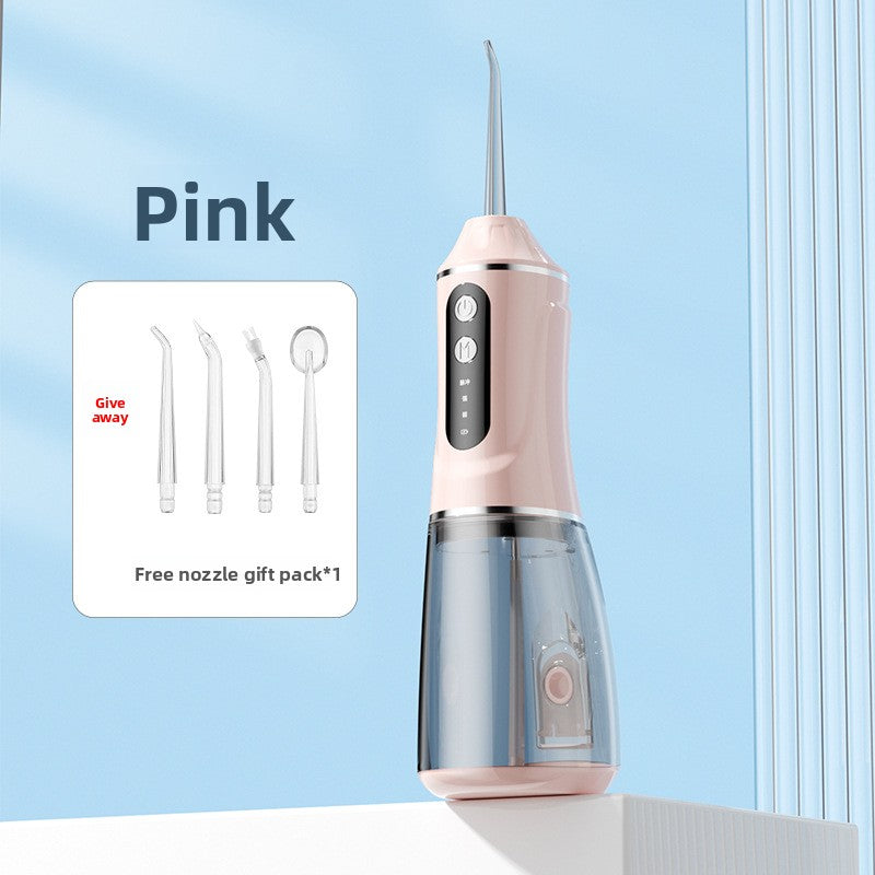 Portable Electric Dental Irrigator – Waterproof Cordless Water Flosser (300–400ml)