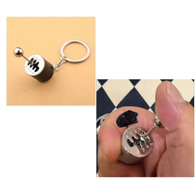 Manual Transmission Gear Shift Keychain – Metal Fidget Toy Keychain Accessory