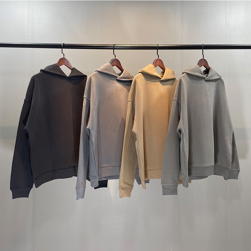 Oversize Fleece-Lined Hoodie – Heavyweight Cotton Pullover