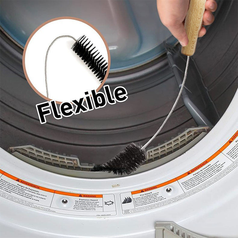 Flexible Appliance Cleaning Brush – Wooden Handle & Nylon Bristles