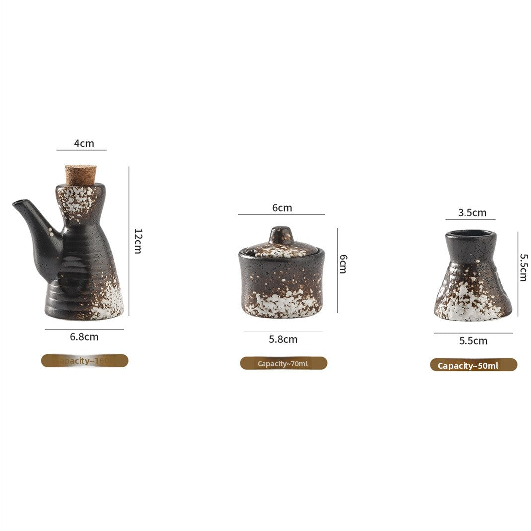 Japanese Ceramic Seasoning Set – Elegant Dining Tableware