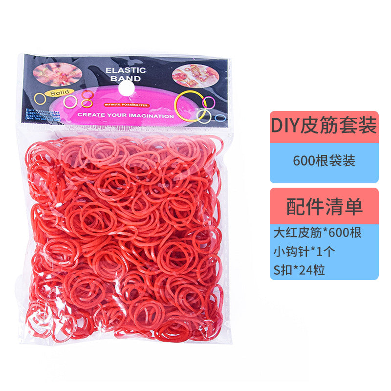 DIY Rubber Band Bracelet Kit – Colorful Weaving Craft Set for Kids