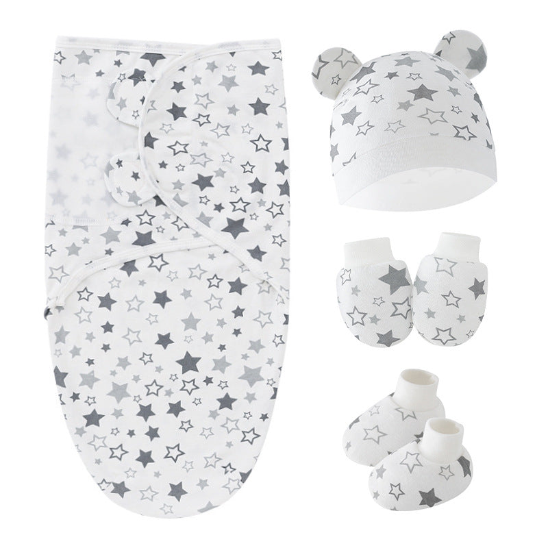 100% Cotton Baby Swaddle Sleeping Bag – Cocoon Style Newborn Wrap (0–12 Months)