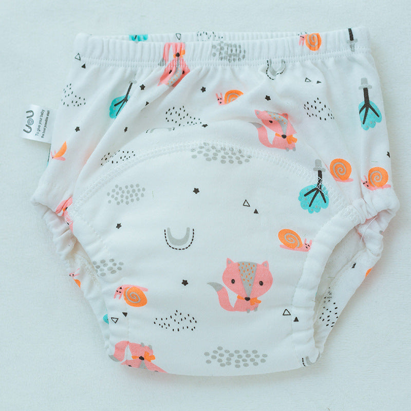 Reusable Cotton Training Pants – 6-Layer Washable Cloth Diaper for Toddlers (Ages 1–3)