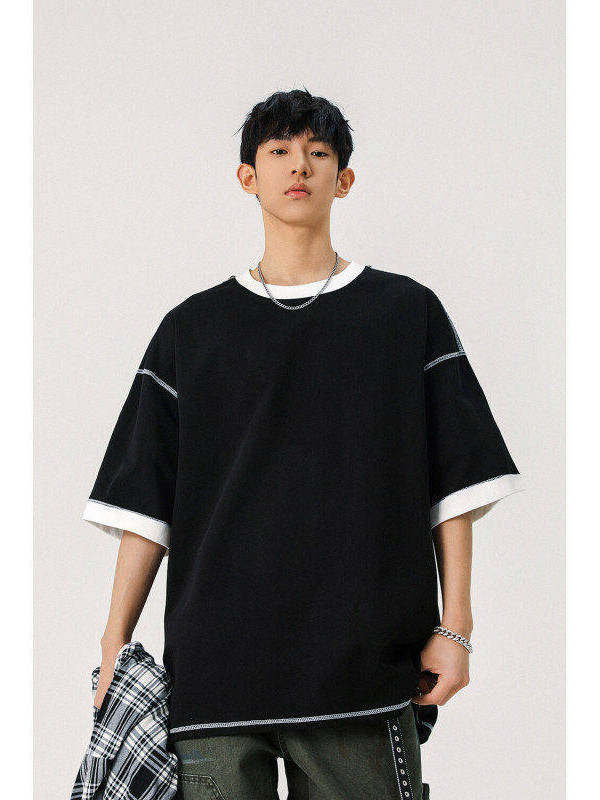 Men’s Heavyweight Cotton T-Shirt – Oversized Drop Shoulder Tee